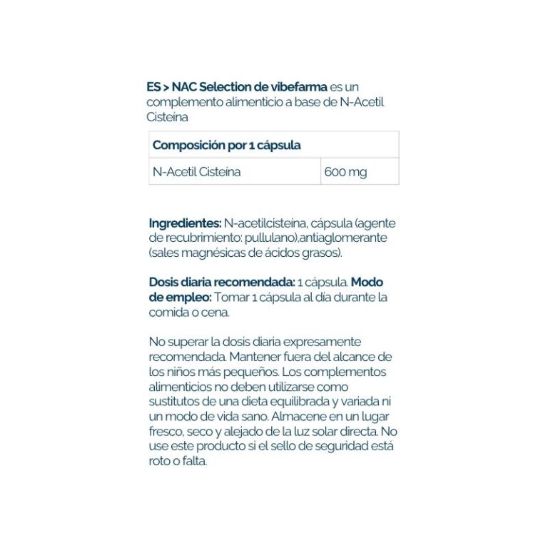 NAC Selection (N-Acetyl-Cisteina)