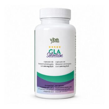 GLA Selection — 60 cápsulas de libertação prolongada com 100 mg de GLA, Vibefarma