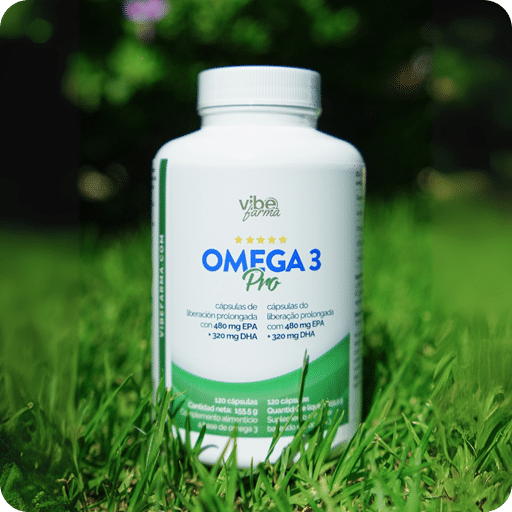 omega 3 pro foto en hierba
