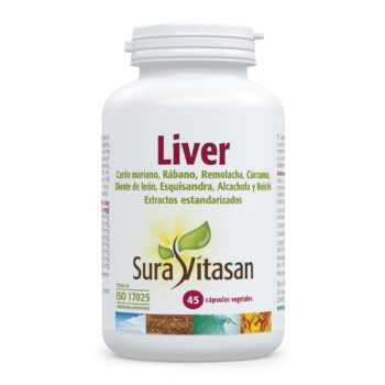 Bote de Sura Vitasan Liver, 45 cápsulas